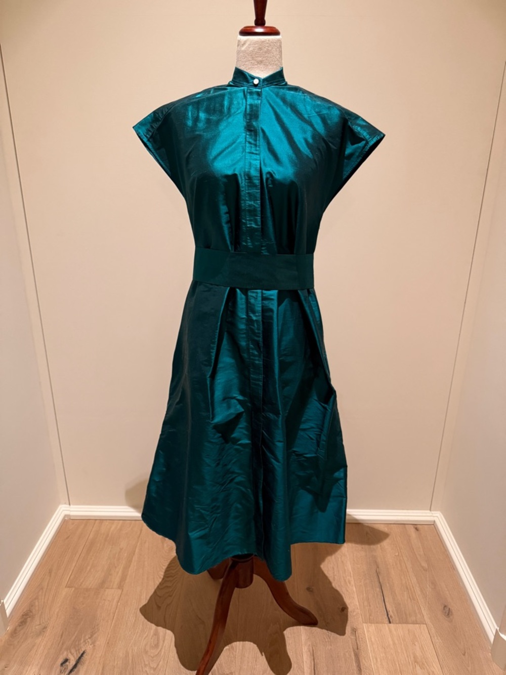 ANN MASHBURN Gianna Silk Shirtdress Dress